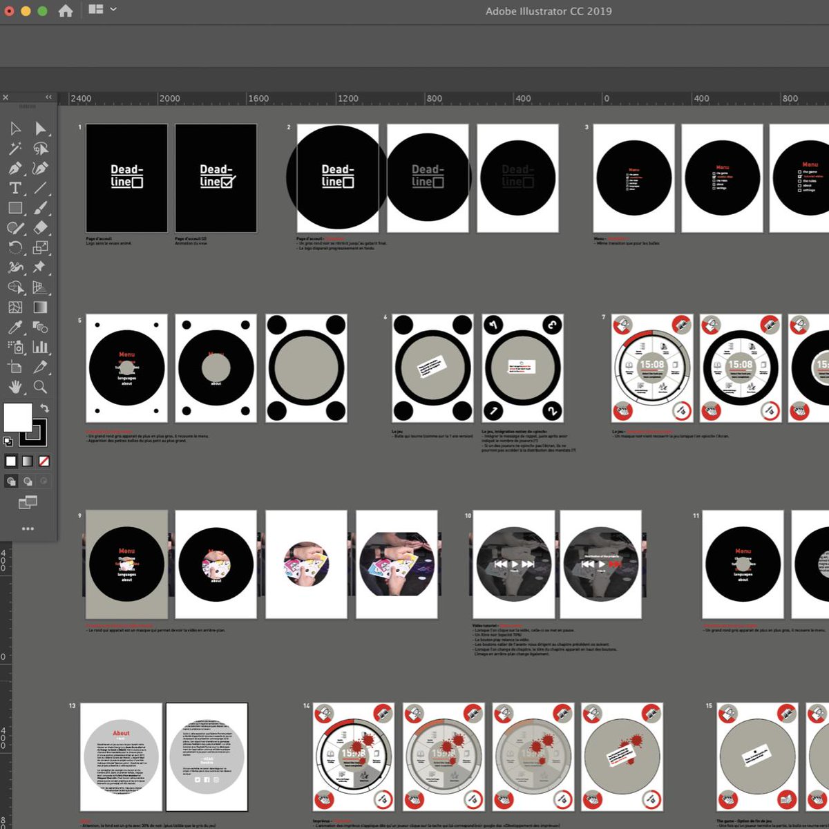 deadlinethegame's tweet photo. Here's what I sent to the talented developer of the Deadline app: @raphael_munoz ! Tips: I discovered that an Illustrator document couldn’t be more than 100 pages... Good to know!
 #Deadline #Games #SwissGames #indiegame #gamedev #workinprogress #wip #gamification #hybrid #game https://t.co/sX3uodJ6pU