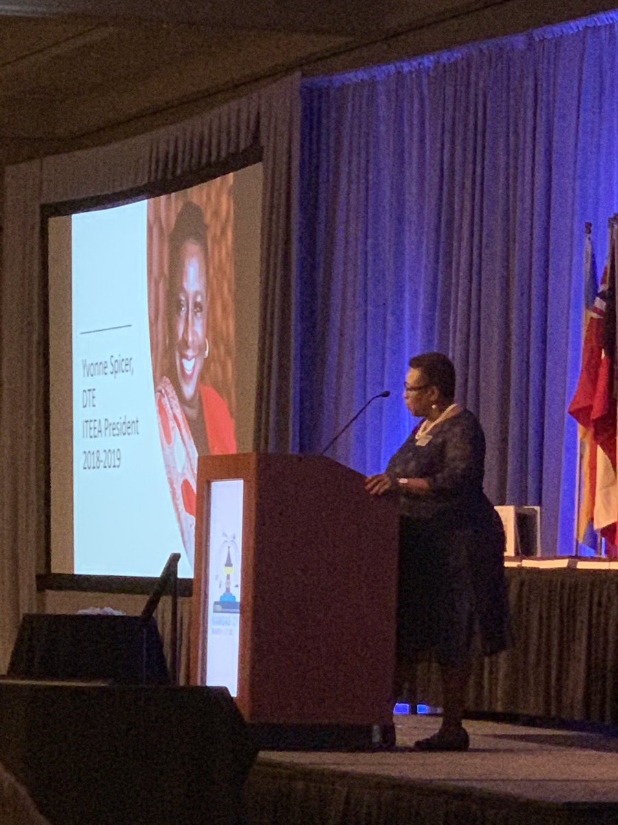 mashpeetech's tweet photo. #ITEEA President @Mayor_Spicer kicks off #iteeakc19 conference and Program of Excellence Award Ceremony #Mashpee https://t.co/5ji7EdEaf2