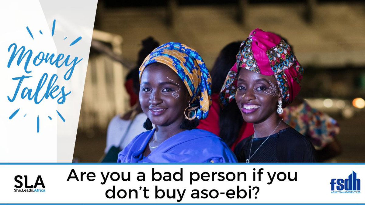 SheLeadsAfrica's tweet photo. In this week’s chat, we are discussing whether or not you are a bad person if you don’t buy aso-ebi? What’s your take?
Feel free to drop off your thoughts and use the hashtags #MoneyTalks and #SLAChat https://t.co/JGka1U1ZVO