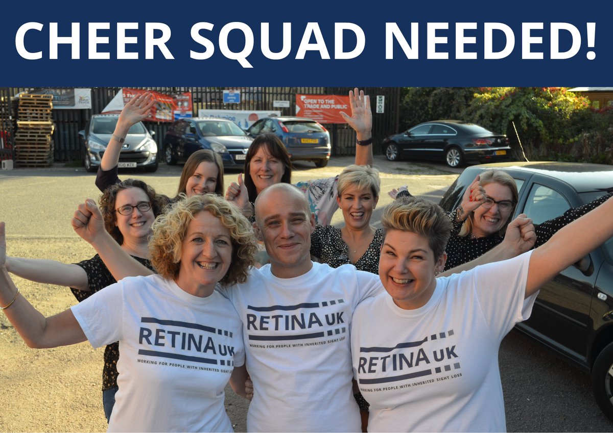 RetinaUK's tweet photo. There's only one month to go until the Virgin Money London Marathon. With our runners busy training and inspiring us all at the office, we are looking for more people to join our cheer squad on the day. If you’d like to join the cheer squad, please contact Clair on 01280 821334 https://t.co/6BdO1HSguZ