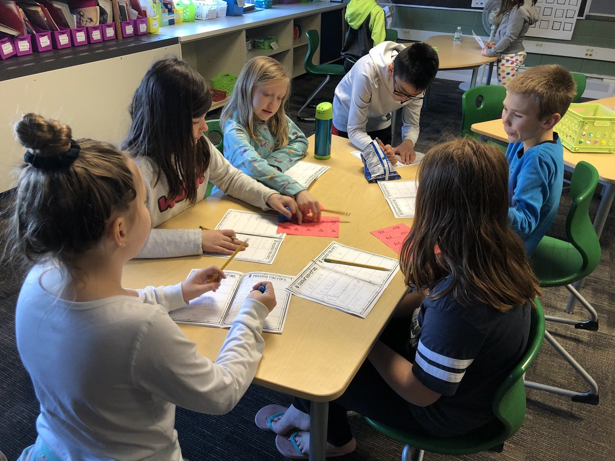 Em_Hulbert's tweet photo. M-Step math centers before Spring Break! Working on collaborating with classmates, math strategies, and FUN! #pinewoodpride https://t.co/KAfoDzARBf