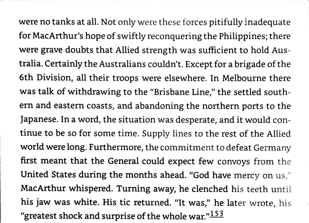 Australia was very vulnerable in early 1942 - most of her young men were fighting in North Africa