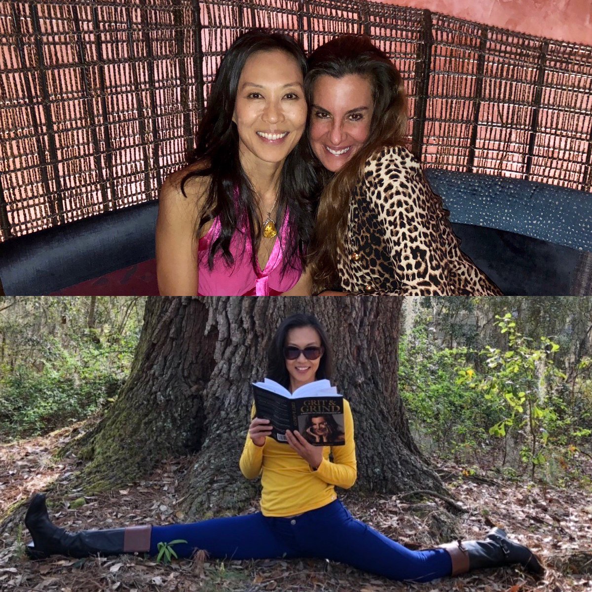 ElaineKwon's tweet photo. All smiles despite grueling schedules! Thrilled to fit in quality catch-up time with dear friend @RhondaVetereH #2timeauthor #GritandGrindeveryday #workhard #girlfriendpriority #mustread #splitseries #alwaysanadventure #musicianlife #corporateathlete #ironman #Csuiteeexec https://t.co/n5sDUelHj3