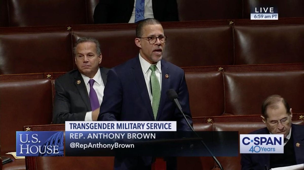 Rep. Brown on the House floor.