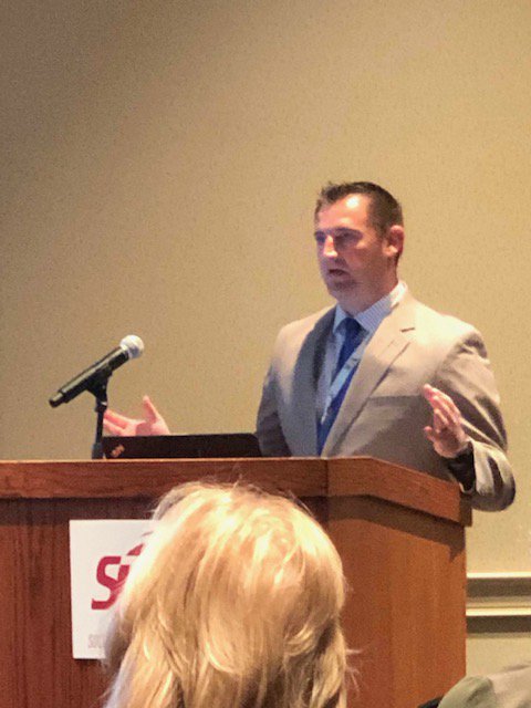 Traumacenters's tweet photo. Zach Robinson, University of Utah “Engaging Community Health Students on Injury Prevention” @SocTraumaNurses #TraumaCon19. https://t.co/Roo6kKLuOA