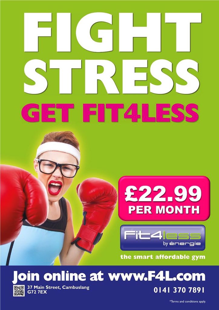 F4LCambuslang's tweet photo. Did you know that exercise is one of the most effective forms of stress relief? Adding exercise in to your routine regularly can increase self esteem, improve your sleep and help to decrease symptoms of depression and anxiety <3 

Call us on 0141 370 7891 https://t.co/TszKcY71Z3