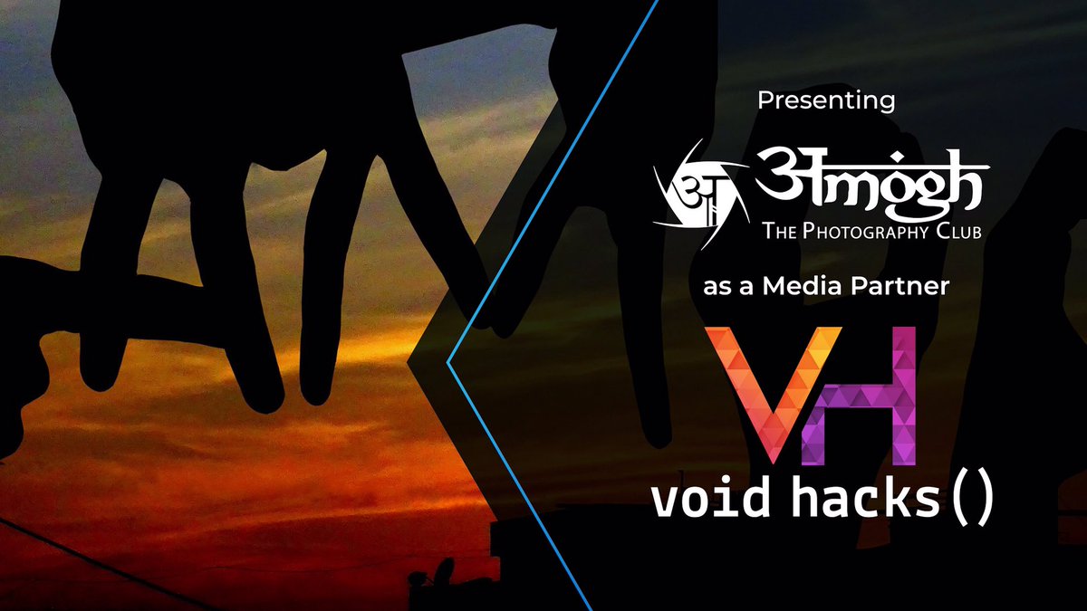 voidhacks20's tweet photo. Hey all,
We are glad to announce that AMOGH PHOTOGRAPHY CLUB is our official media partner! 😁
Amogh photography club is the first official club of SVVV. 
Amogh photography club will be covering the manoeuvre of Void Hacks(). 
Say cheese! 📸 
#voidhacks #hackathon #photography https://t.co/Ct03ZosU7H