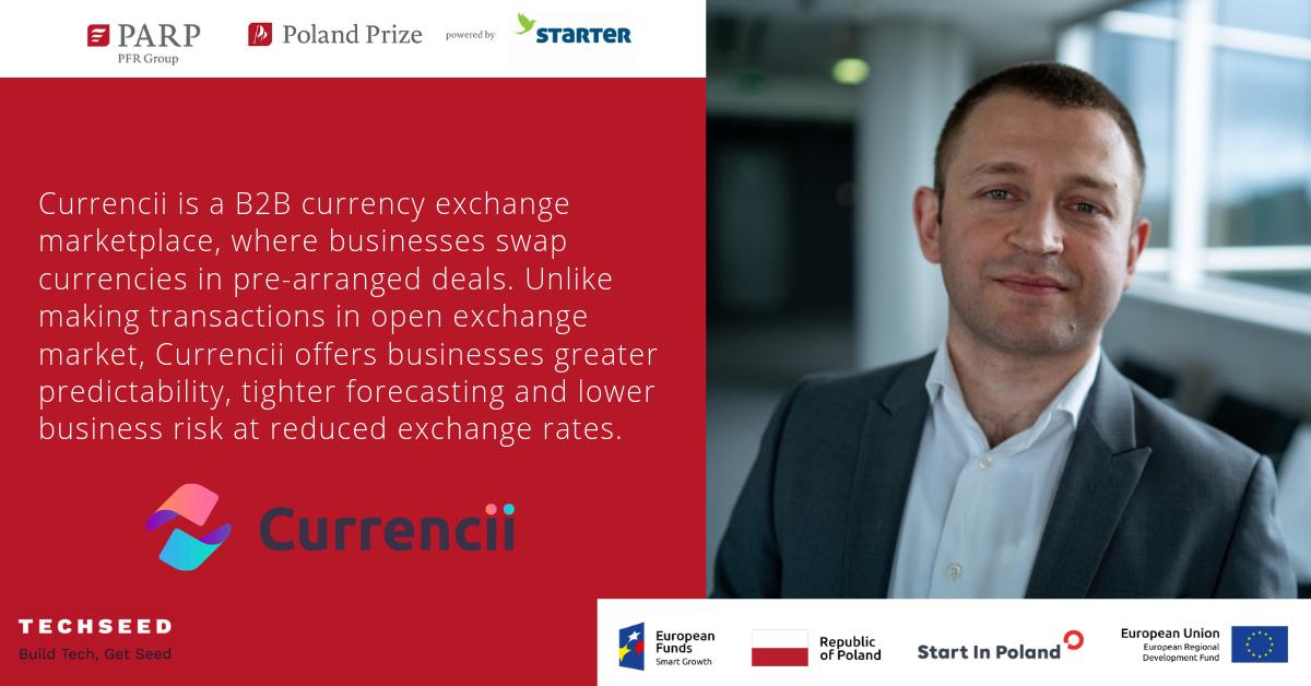 Meet Currencii, our accelerating #startup.It's a #B2B #currency exchange #marketplace, where businesses swap currencies in pre-arranged deals. 
Want to know more? See their #pitchdeck bit.ly/pitchdeckcurre…

#seed #startups #funding #techseedme #polandprize #currencyexchange