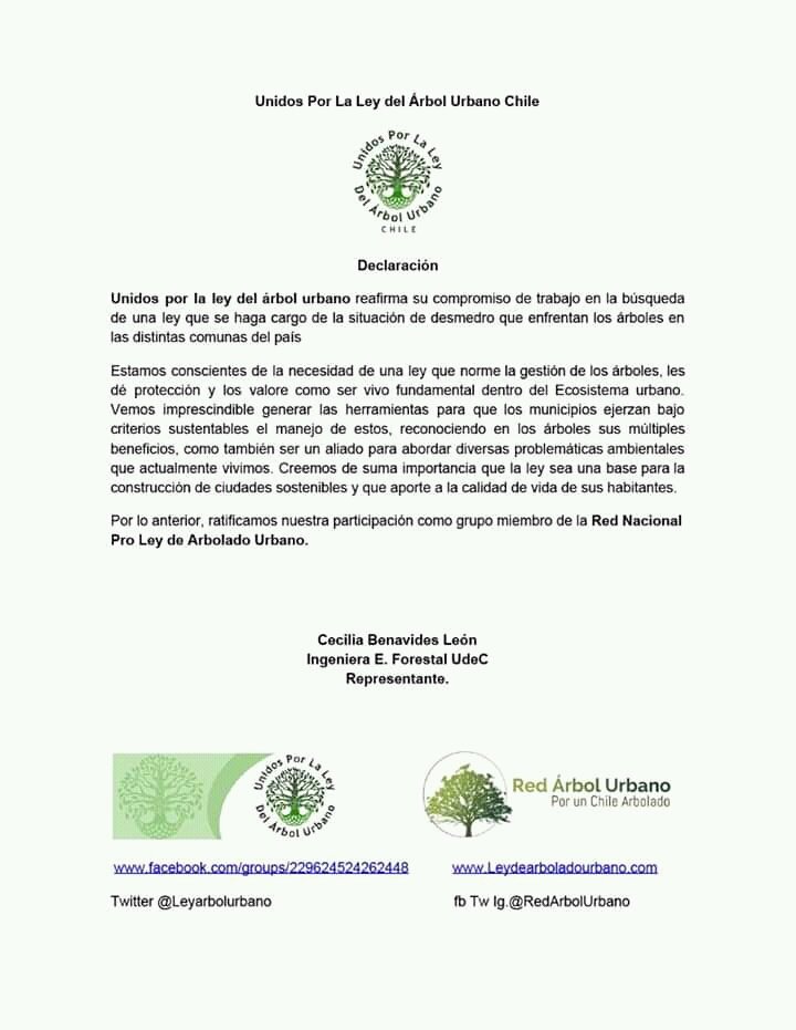 Leyarbolurbano's tweet photo. Así como el primer día que nos unimos a esta causa, ratificamos nuestra adhesión a la Red Nacional Pro Ley de Arbolado Urbano. 
Seguimos trabajando para pronto contar con una normativa que dé protección y una gestión adecuada a los árboles de las ciudades. 
#LeydeArboladoUrbano https://t.co/L5jat1hg6c