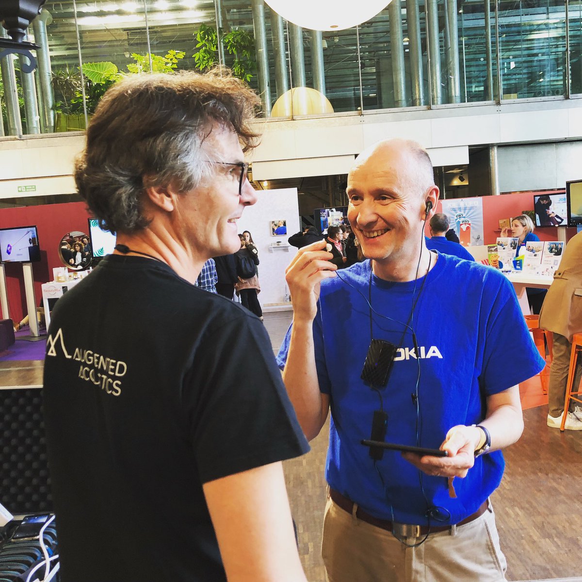 MarcianoGilbert's tweet photo. Congrats to our partner @A_Acoustics for their Jazz 4.0 concert in the @citedessciences this weekend figuring  #supralive on top of @nokianetworks #5G with 3ms latency between the instruments and the ears of the users in Ultra High Augmented Sound Fidelity. https://t.co/uAjWJpfrXf