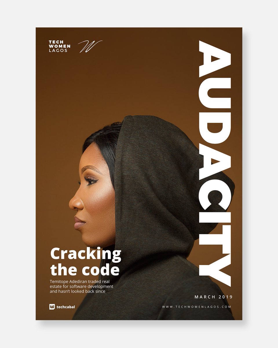 temi_adediran's tweet photo. Is it too early to throw back?๐ Absolutely love this magazine cover for TechWomenLagos by @TechCabal in celebration of #iwd2019. #throwbackthursday #techwomenlagos https://t.co/4DVs1HsbWd