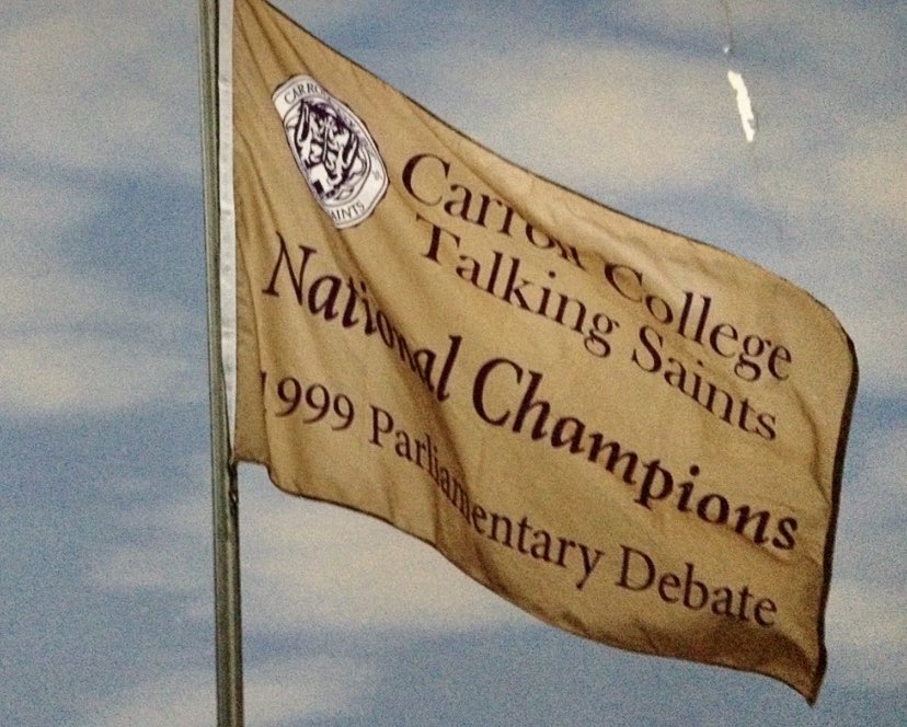 20 years ago this week the <a href="/CarrollCollege/">Carroll College</a> Talking Saints brought the National Parliamentary Debate Association season championship home to Helena.

Happy anniversary to Coach Brent Northup, the other members of the 1999 team, and all current and former Talking Saints.

#GoSaints