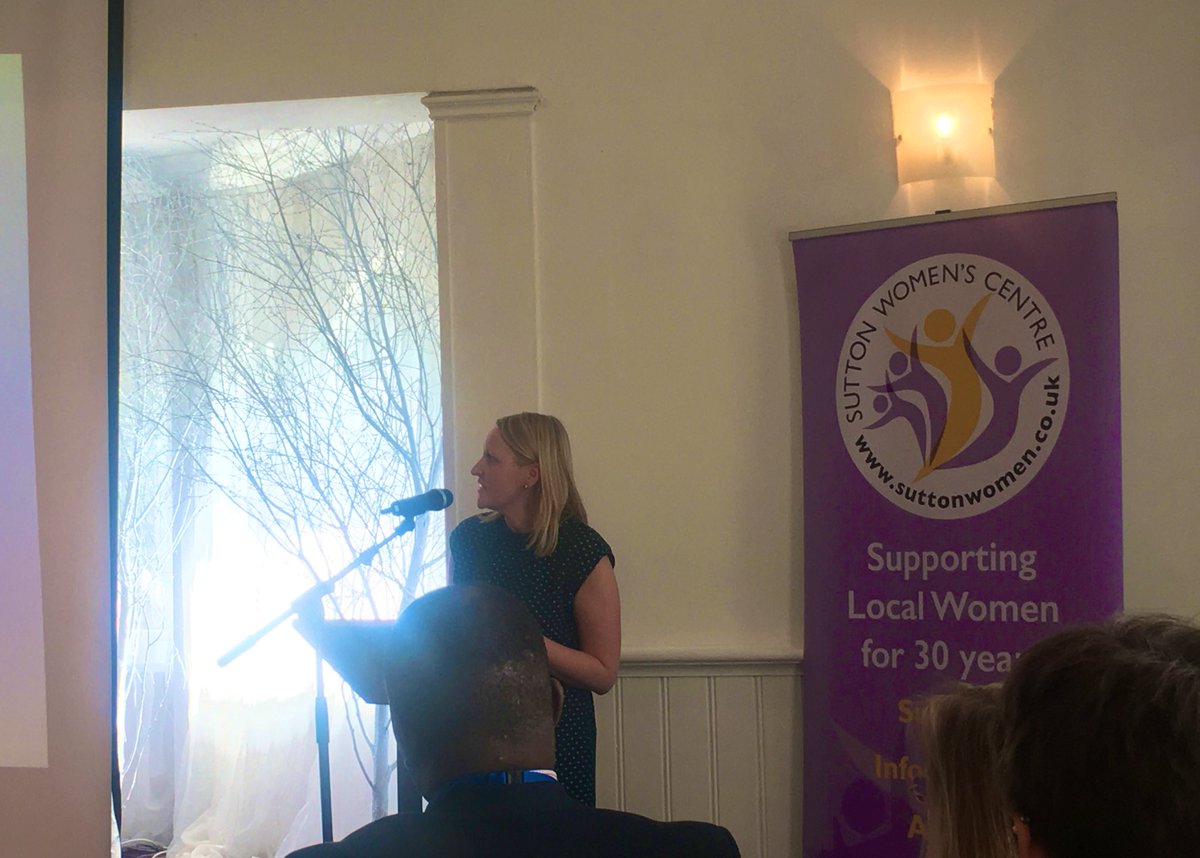 SuttonWomen's tweet photo. “Economic abuse doesn’t leave marks like domestic violence may do” @SEAresource @nicolajanesharp 

Nicola has spoken about the delay in the conversation around economic abuse, as many may deem it “less risky” and how we cannot delink economic safety and physical safety #SUTTONDAC https://t.co/eB5LQkJgDO