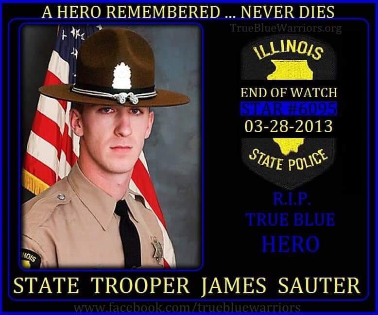 ILStatePolice's tweet photo. We will forever remember our brother. 

#MoveOver #SlowDown 

🚔 https://t.co/sGBuauazdz
