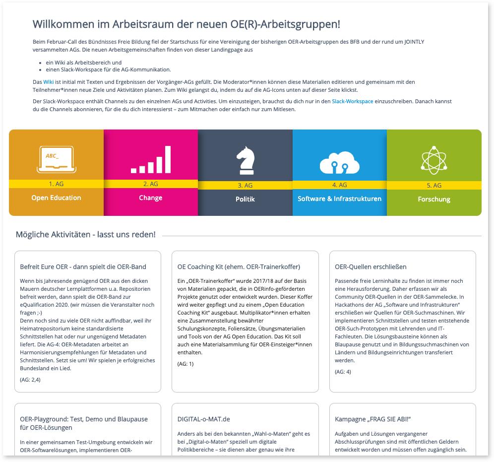 OER_JOINTLY's tweet image. Das JOINTLY-Wiki zieht um. Wir transferieren Inhalte bisheriger Arbeitsgruppen in das neue Wiki der #OEde / #OERde AGs zu Open Education Themen. Hier stellen AGs sich und ihre Aktivitäten vor. In AG-Sitzungen werden derzeit Aktivitäten abgestimmt MACH MIT!
kurzelinks.de/ag-arbeitsraum