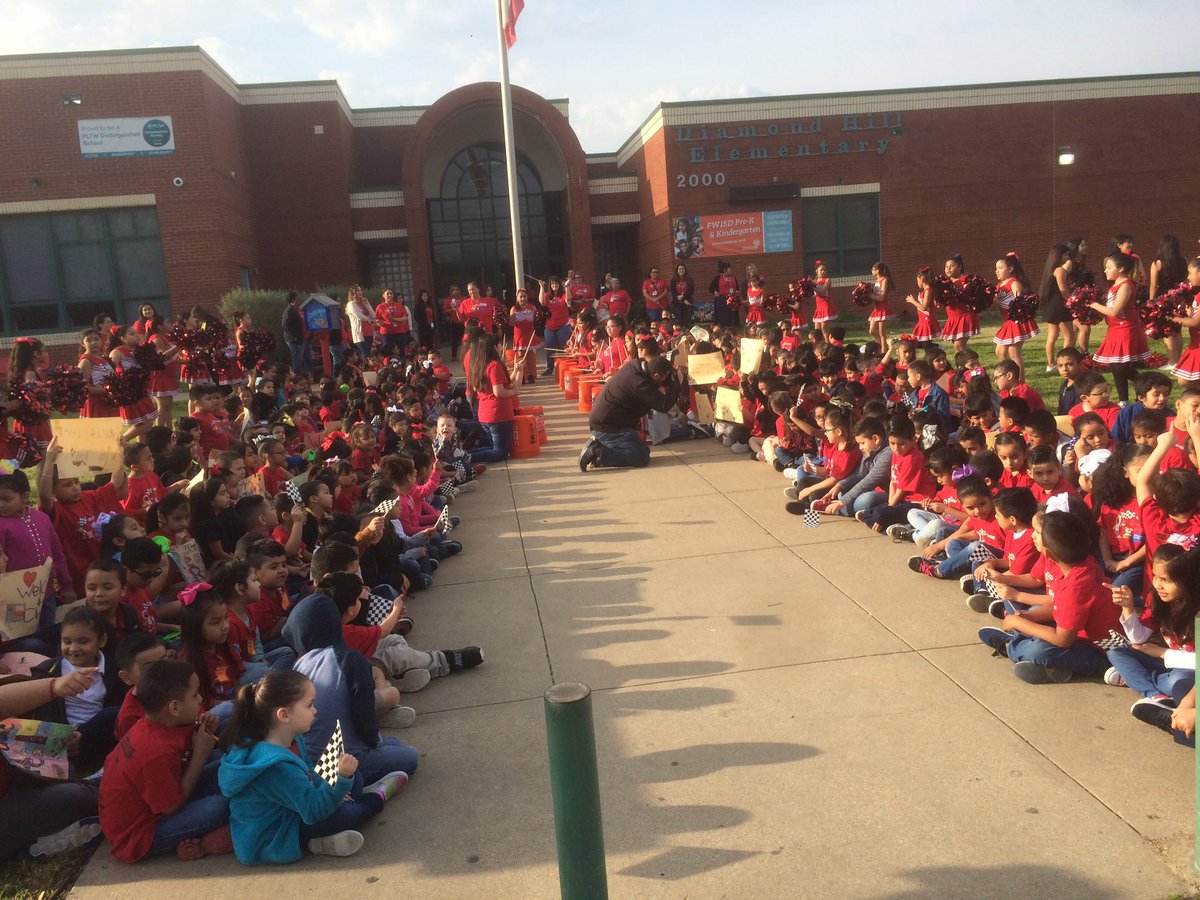Congrats to Diamond Hill Elem - winner of Tx Motor Speedway’s Speeding to Read student racecar design contest! #FWISD