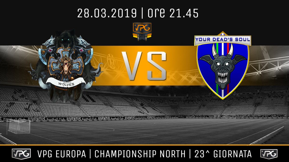 YourDeadsSoul's tweet photo. ⚽ MATCHESDAY
🏆 @VPGChampNorth | ⏱️ 21:45
2️⃣3️⃣ | CHAMPIONSHIP NORTH
🆚 #EsportsWolves
🏆 @VPG_Italy | ⏱️ 23.45
6️⃣ | SERIE B
🆚 @globus_gaming
🏆 @VPLItaly | ⏱️ 23.00
3️⃣ | COPPA ITALIA
🆚 @Team_Amelia_PS4
@OfficialVPG @VPLglobal
Le formazioni nei commenti ⬇️
#GoYDS 🚀 https://t.co/eKxxY0YGcS