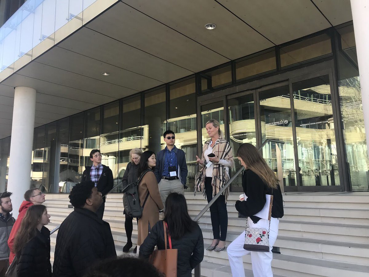 RosenfieldProg's tweet photo. Day 3: The international Affairs tour visited the House of Sweden, alumnus George Moose at the US Institute for Peace, the office of Congressman Finkenauer and had a dinner meeting with alumni. https://t.co/iSNGzkJT4J