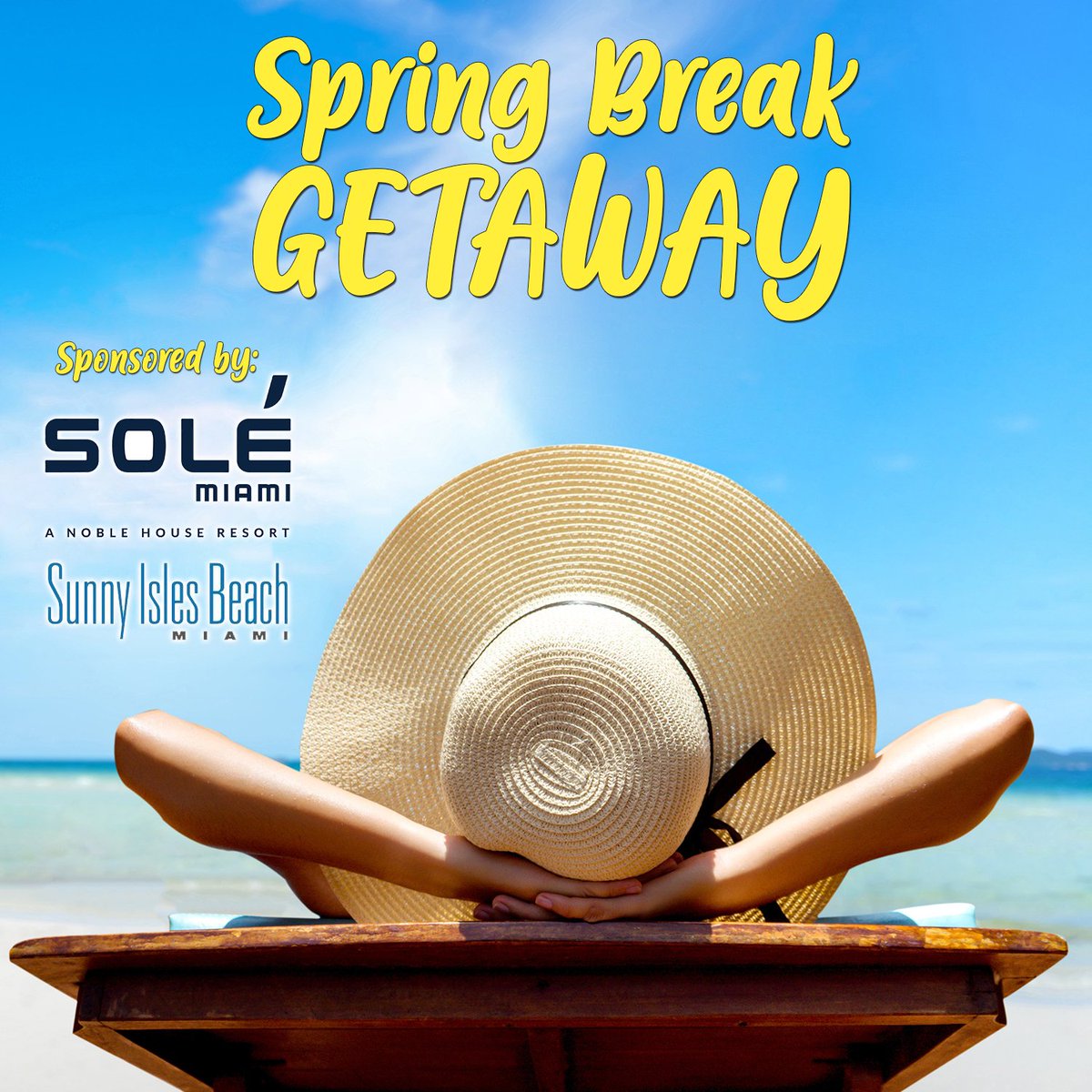 Magic983's tweet image. Your next chance is coming up to get your very own #SpringBreakGetaway to Solé Miami Resort, A Noble House Resort located in Sunny Isles Beach, Miami, Florida! Listen at 8,11,1 and 4 for your cue to call to get in the running!