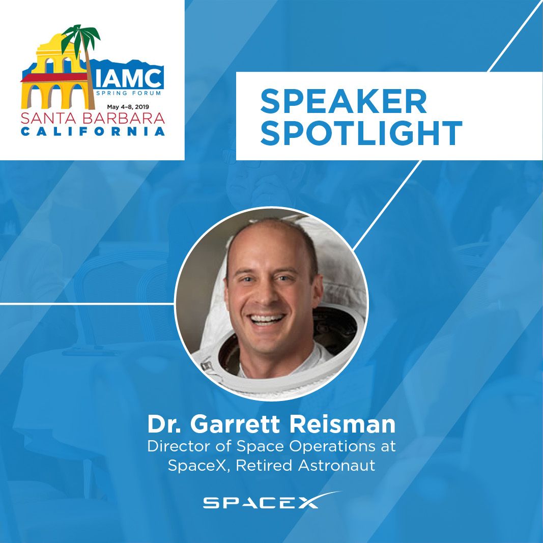 IAMCGroup's tweet photo. Lessons Learned from NASA and SpaceX by Dr. Garrett Reisman : https://t.co/l5UNtUouTA
#IAMCSpringForum #NASA #SpaceX #Innovation https://t.co/sfHRKn8Ddd