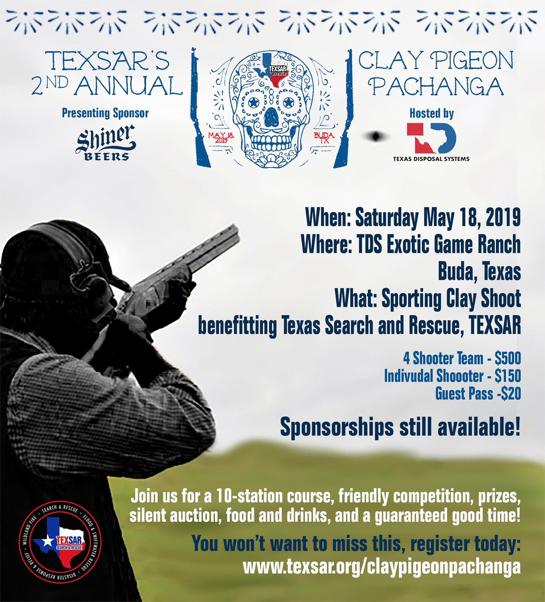 TEXSAR1's tweet photo. Tickets Available Now! 
Join us for a day you won't want to miss!

https://t.co/3CBrJF6nqX
#texanshelpingtexans #texassearchandrescue https://t.co/V1AzqnO69q