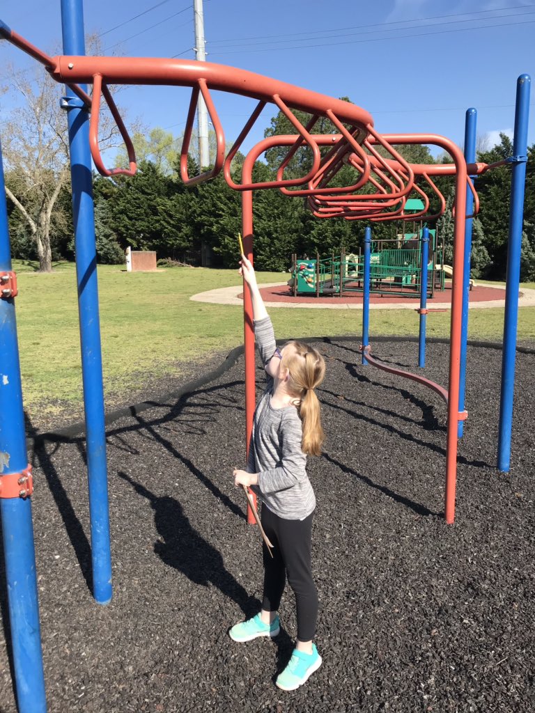 SBethPen's tweet photo. We’re going on a shape hunt... we had so much fun finding 2D and 3D shapes outside.  Thanks @JayReneeTay for the great idea! #EastSideEaglePride https://t.co/FeHA3laZzK