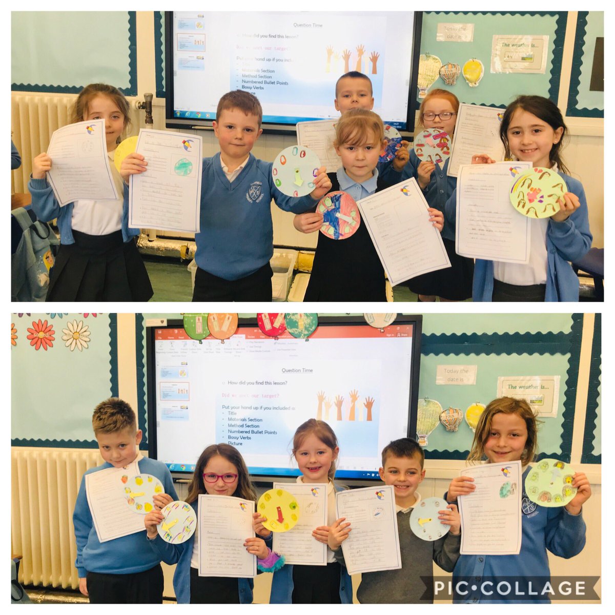 LochfieldPS's tweet photo. P3b created feelings wheels and then written instructions for P3a to follow βοΈ #teamwork #learning #qualityexperiences https://t.co/UCgCLsyxfo