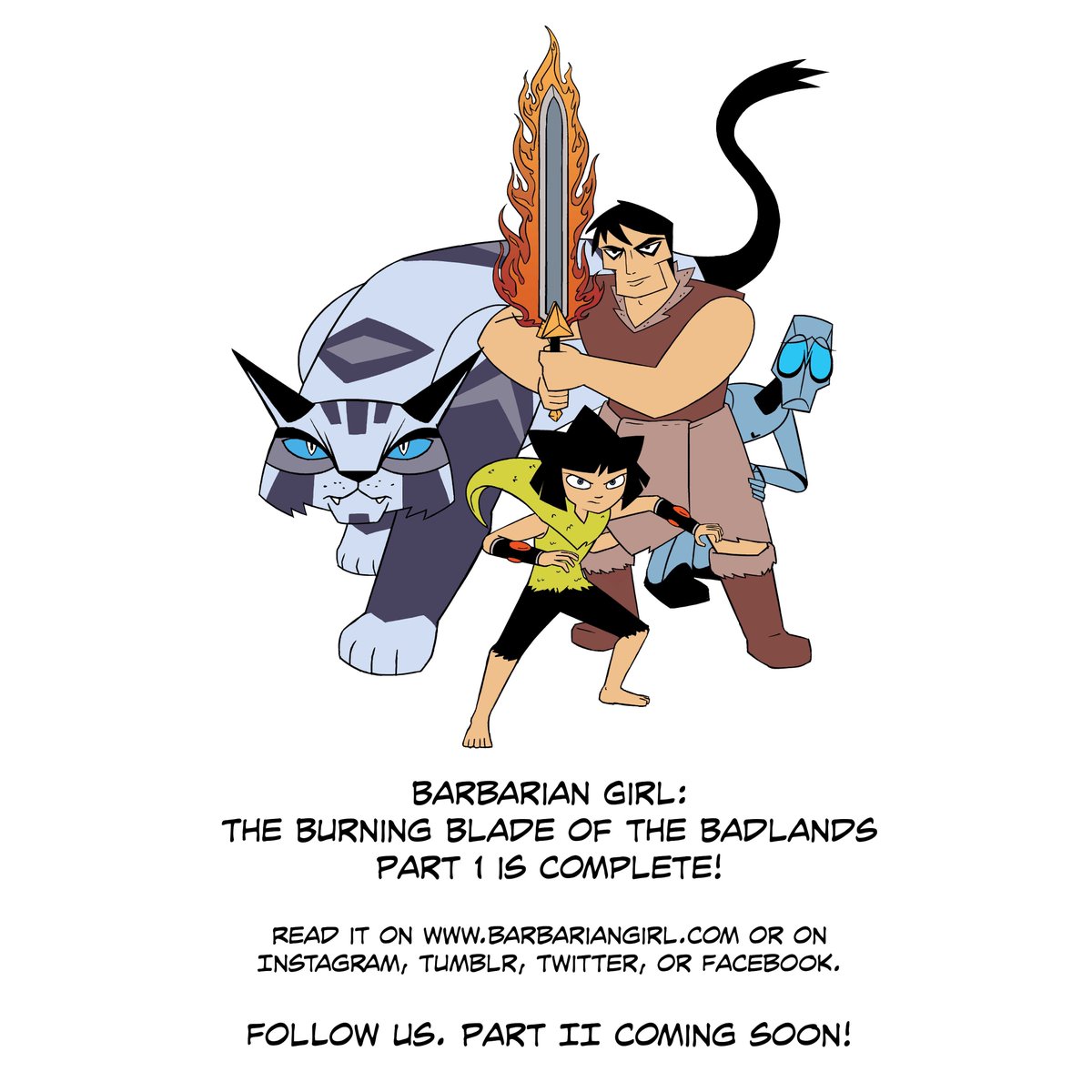 BarbGirlComic's tweet photo. The Burning Blade of the Badlands Part 1 is now complete.  
Please follow us here to read Part II when we start posting again. https://t.co/VdpN1MxdNd