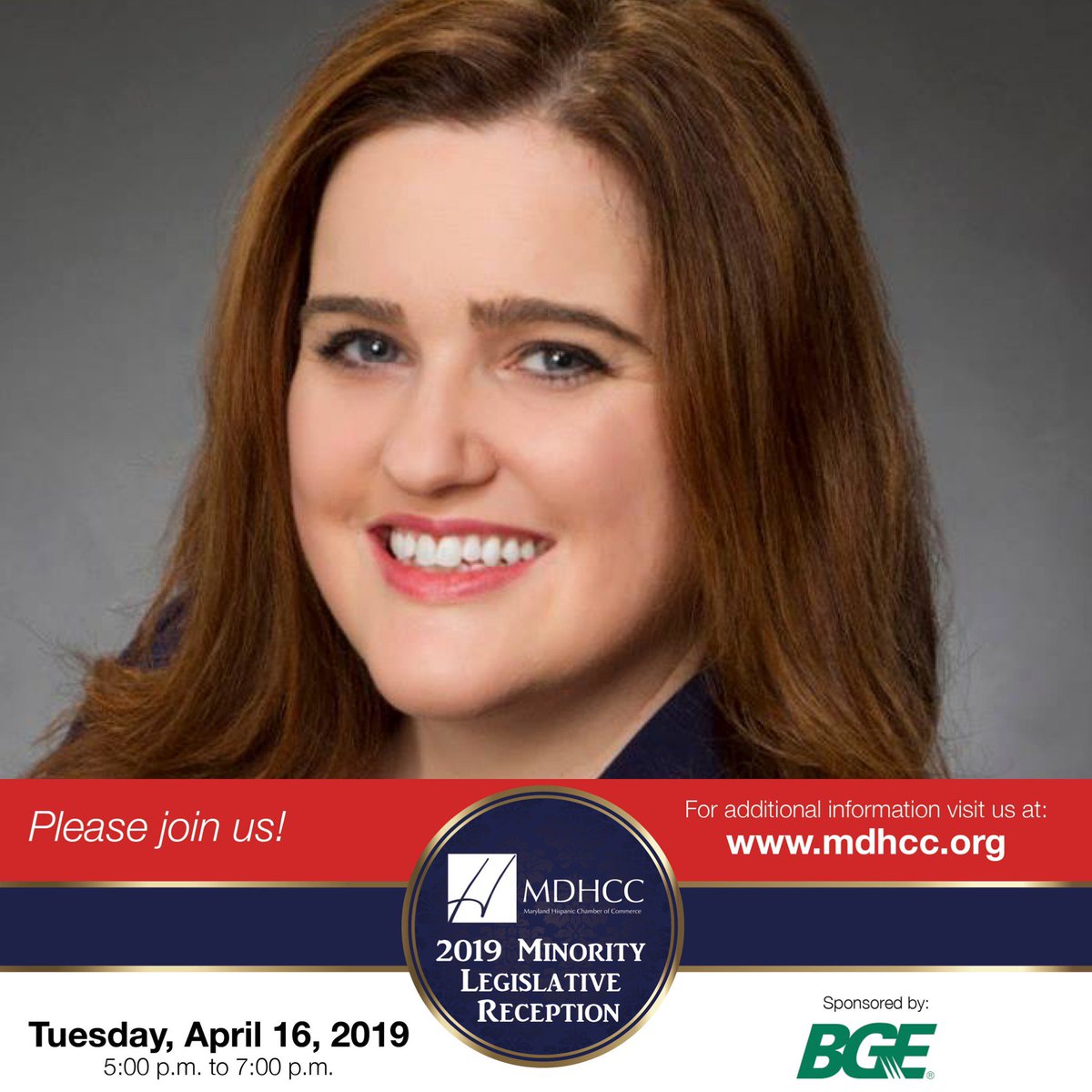 Delegate @DelArianaKelly will be joining us on April 16th for our 2019 Minority Legislative Reception!

Join us and meet some of Maryland’s newly elected officials and our chamber’s Government Affairs Committee members over light fare and drinks. RSVP -&gt; bit.ly/2019MLReception