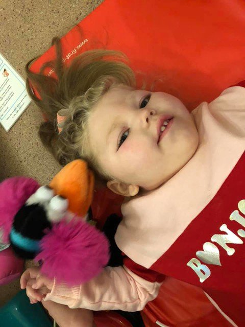 Ella absolutely loves her time at the Alan shearer centre and took a liking to this very annoying bird on Tuesday! 

She was smiling and laughing her head off at it! It had a sensitive switch pad added to it so went she slightly touched it, it would go on/off! She loved it! 💖