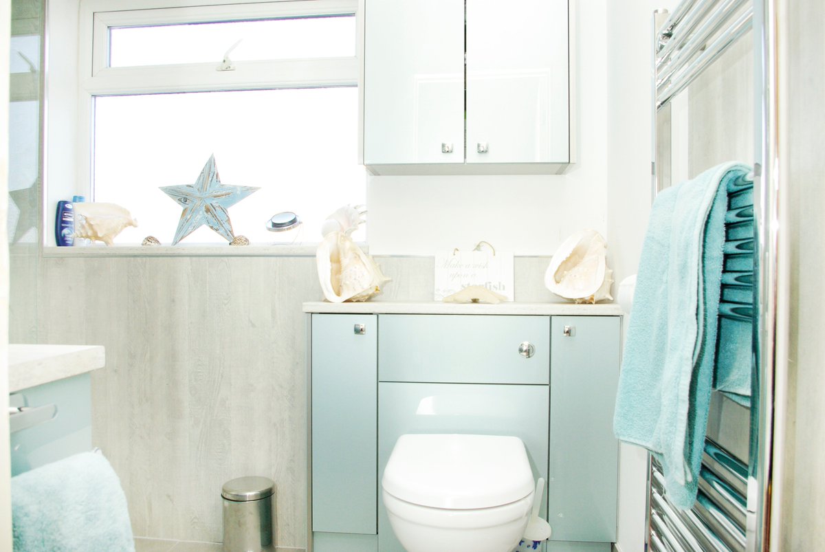 TriAngliaDesign's tweet photo. A happy customer with their new bathroom products #calypso #cheviotseabreeze #nuance https://t.co/hJ73is87UY