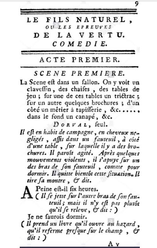 Moncadatzin's tweet image. Tanto por las citas como por los comentarios del &amp;lt;dramaturg&amp;gt; se hace necesario leer directamente a Diderot, no tanto su “Paradoja” comosus piezas El hijo natural y Padre de familia; allí abunda sobre los caracteres y lo que él llama la  condición del carácter. #Lessing2019 #Cap86