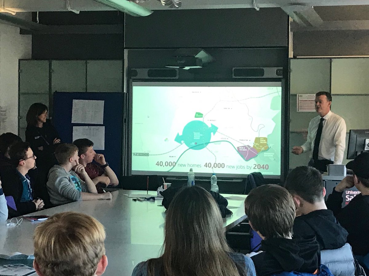 ClassofYourOwn's tweet photo. “Regeneration is all about opportunities for our residents” ⁦@SalfordCouncil⁩ Chief Executive Jim Taylor speaks to ⁦@RegenBrainery⁩ #Brainees at ⁦@SalfordUni⁩ https://t.co/eJNvJOU1xH