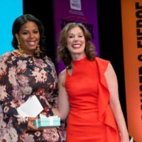 NYWICI's tweet image. .@diasimms president, @CombsEnterprise was honored with a #Matrix18 award given to her by Sarah Hemminger, CEO, co-founder @ThreadBaltimore Get your ticket now for #Matrix 19 on May 6th! #ThrowbackThursday #nywici