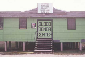 MilitaryBlood's tweet photo. #tbt The little donor center that could (@ASBPFortHood). #60yrsago #FtHood #littlegreenbuilding https://t.co/mCVBu4MeIc