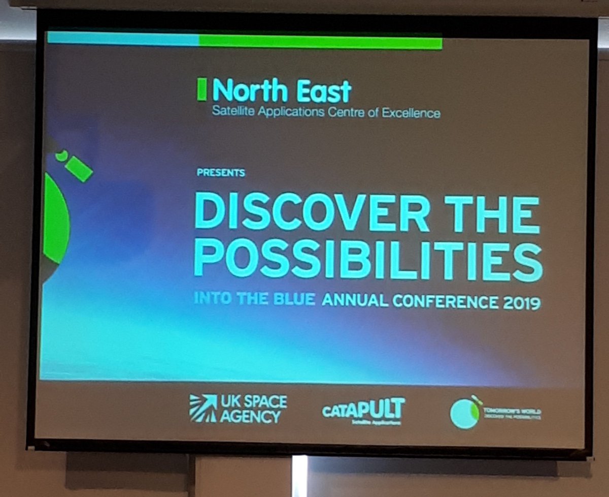 LutherPendragon's tweet photo. Fascinating day at the #NESatApps annual Discover the Possibilities conference supported by @_BusinessDurham on the theme #IntoTheBlue and how #space and #satellites can help the marine economy #blueeconomy https://t.co/NbietYzB9E