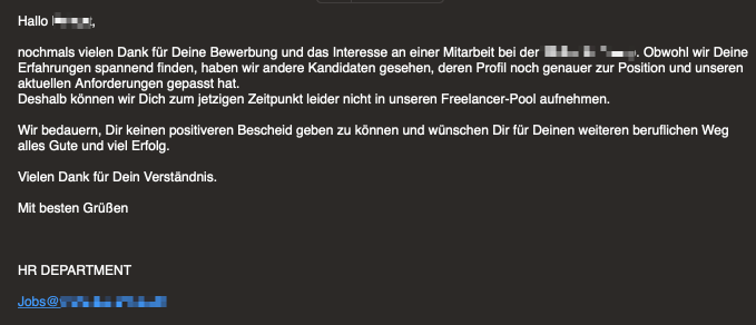 Ansprechpartner wurde genannt: ❌
Stelle wurde offline genommen, da passenderer Bewerber gefunden: ❌

Unternehmen hat eine #kununu-Bewerber-Bewertung von 2,49/5: ✅
Bewerber kritisieren unterirdische HR: ✅

Unternehmen kann weg: ✅ 

#candidateexperience