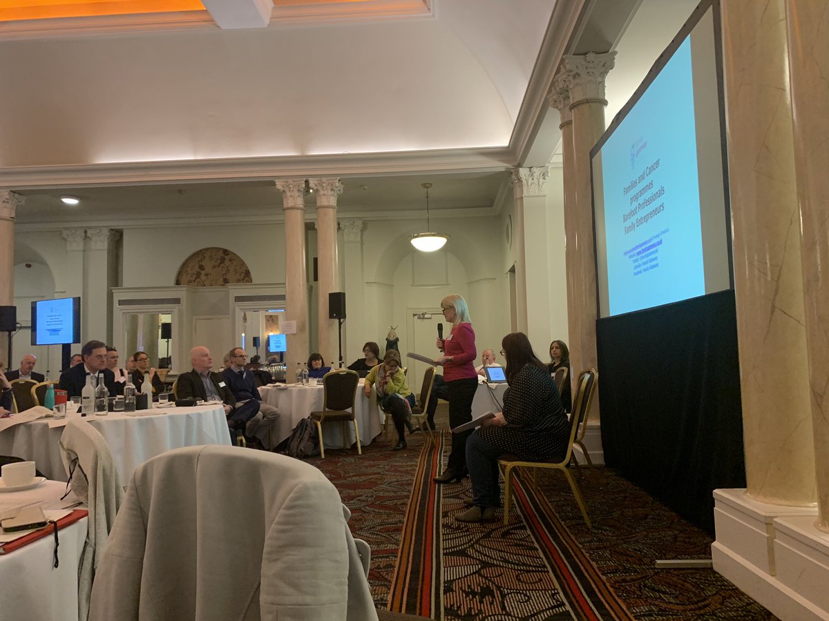DanJacksonNHS's tweet photo. Fascinating presentation from @Paulinewonders on supporting families with cancer. Organisations like @FamilyGatewayUK play a vital role in extending the reach of our services into disadvantaged communities. https://t.co/gjlhZDz1ma