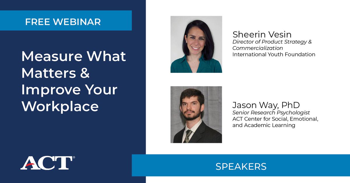 ACT's tweet photo. Are you measuring what matters in the workplace? Watch our free webinar to find out. https://t.co/ZkU1g0OtM2 #ACTTesseraWorkforce https://t.co/gY11iMWBz7