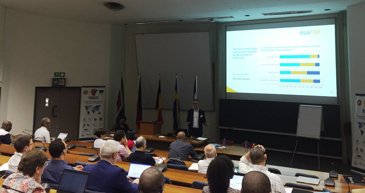 drimontpellier's tweet photo. Présentations très intéressantes, durant le training 2 du @YEBOProject @UPTuks comme celle de l'@EUACDE aujourd'hui #UPTuks #euatweets #umontpellier #central_cut #ugent #TUBerlin #CPUT #UCT_news #Cirad #UU_University #UWConline #Official_TUT #VGTU #CoimbraGroup #StellenboschUni https://t.co/2w7Zj3AmyX
