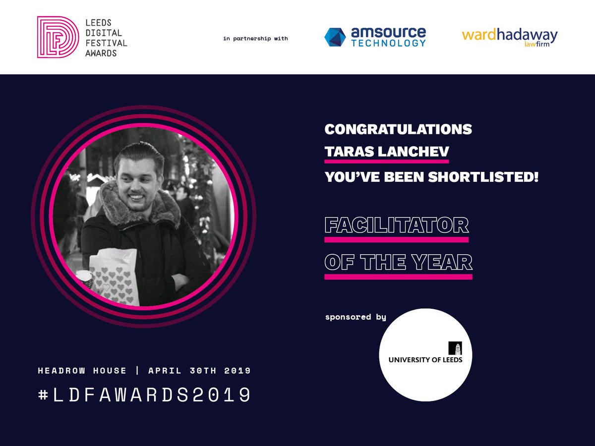 Amsource_'s tweet photo. Congrats to @officialtaras 👏🏽
“Leeds needs mentors and young entrepreneurs who inspire others and help them become entrepreneurs. That's Taras in a nutshell”.
#Ldfawards2019🏆 https://t.co/F5JH52MuMn