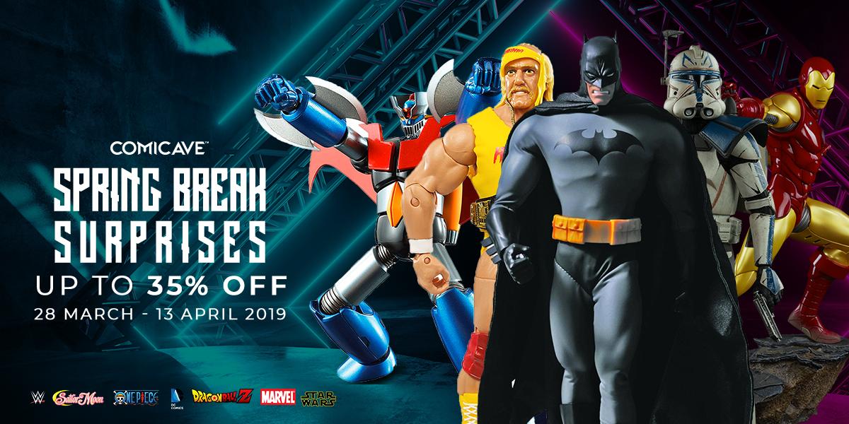 It’s Comicave “Spring Break Surprises”!

Grab this chance and save up to 35% OFF.

Explore our vast selection of statues, action figures, toys, collectibles, figurines, vinyl figures, bobble heads, and MORE!

Shop now at store.comicave.com/springsurprise…
#ComicaveUAE