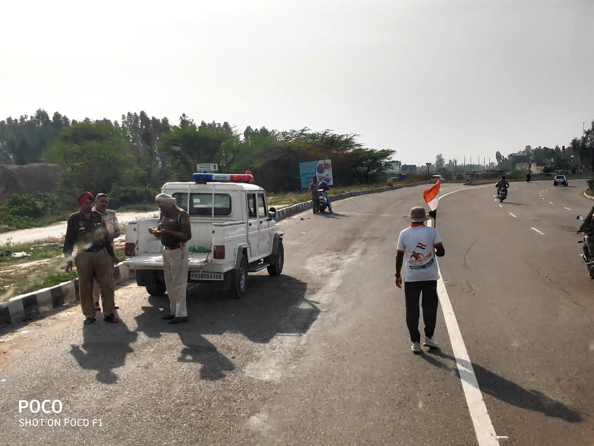 MahaRunForModi's tweet photo. #maharunformodi2019 (Kanyakumari to Kashmir) today we halted in Jalandhar,#maharunkumar @narendramodi @BJP4India @News18India @republic @PMOIndia @AmitShah @BJP4Punjab #Modi ji again,#Vote for Modi,#Jaihind. https://t.co/YOfzwelqzH