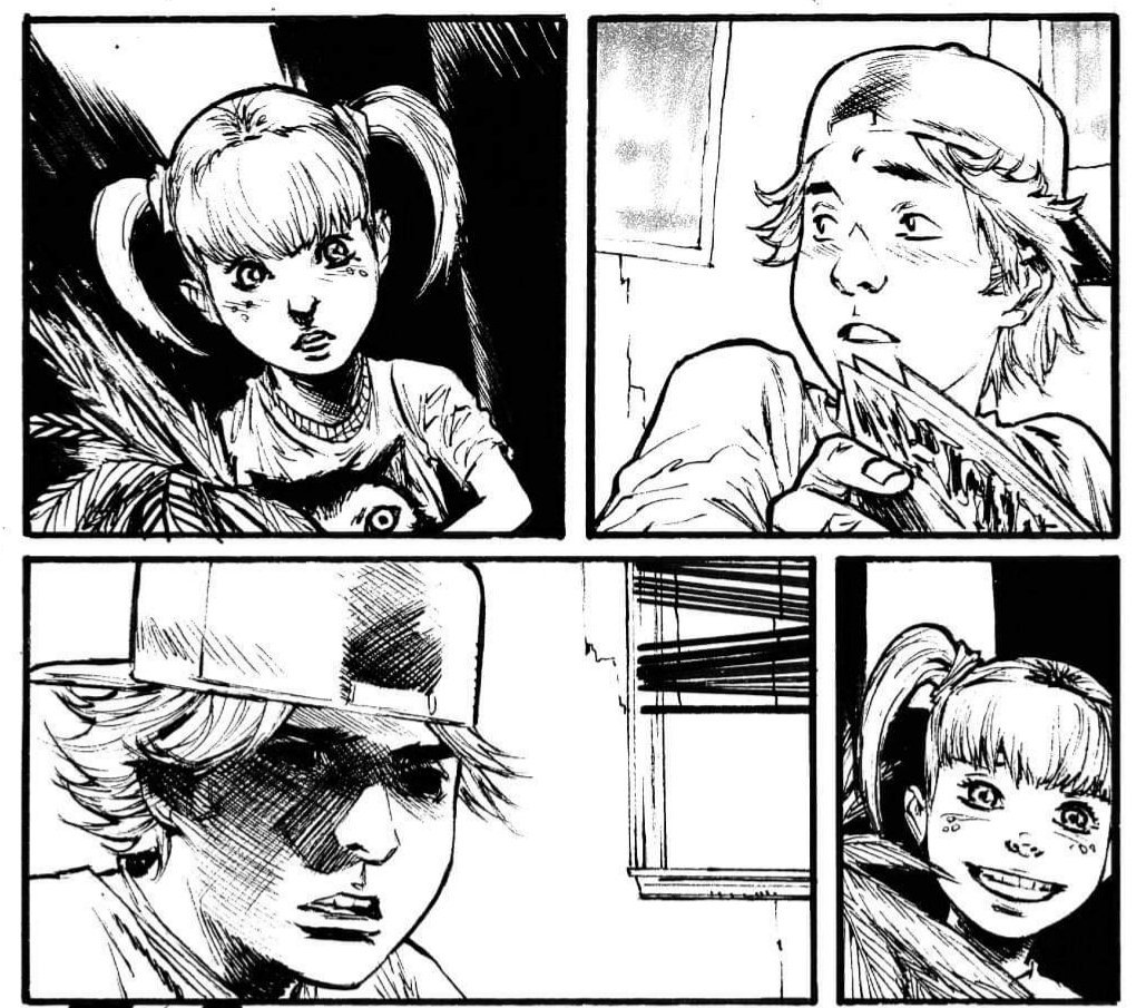 Some talking head panels, going back to the style i used on Magdalena for this new horror book has been fun. 