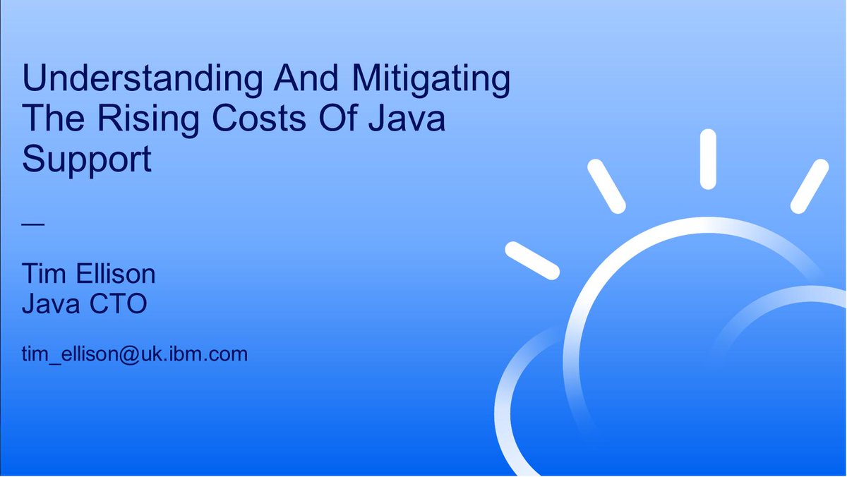 Today at 1 ET / 10 PT, discover how your #softwaredevelopment organization navigate and mitigate the rising costs of #Java support. Learn more: bit.ly/2Cm8lYJ