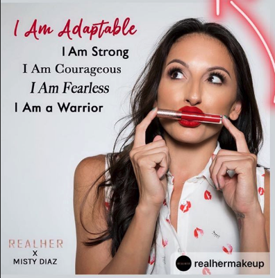 Buttons2Button's tweet photo. @realhermakeup campaign feature @lilmistydiaz is an inspiration to us all! Be Strong. Be Fearless. Be Courageous. Be A Warrior!
#Buttons2Buttons #DisabledFashion #AdaptiveClothing #DisabledNotIncapable #Independent #WomensHistoryMonth https://t.co/gCJojeY9j0