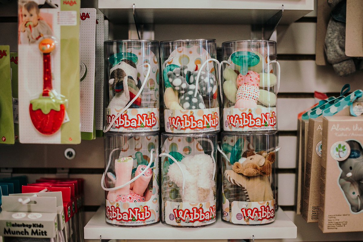 We have an awesome selection for baby 👶 and now that includes the ever popular <a href="/WubbaNub/">@wubbanub</a>! Come see what else is new for your little one! Photo credit- <a href="/customobscura/">Ashley Marana</a>