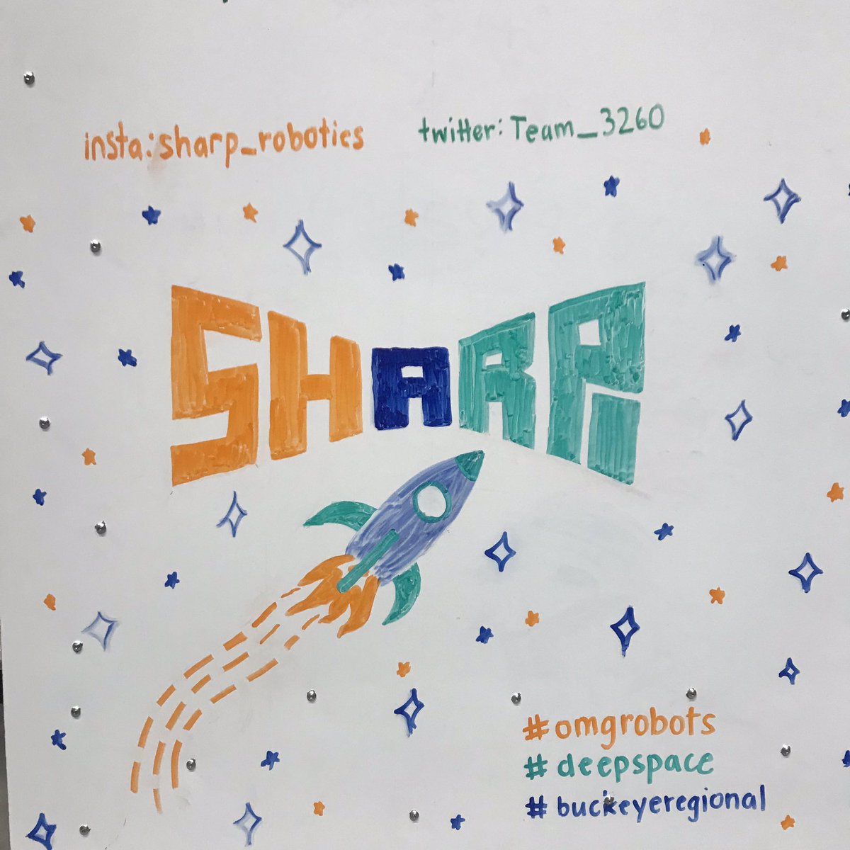 We’re ready to blast off at this next regional! Happy Week 5! #omgrobots #deepspace #buckeyeregional #FIRST