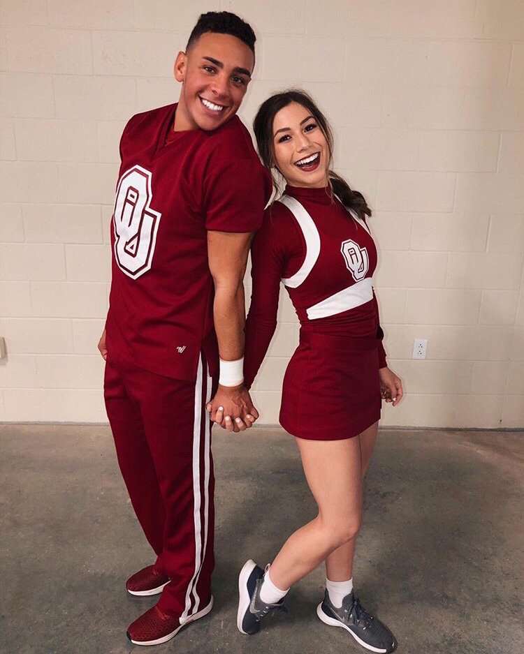 OUcheer's tweet photo. Happy Birthday to 1st year Co-Ed Cheerleader, Mackenzie Dennis! #BoomerSooner #OUSpirit https://t.co/o64AA2DCwH