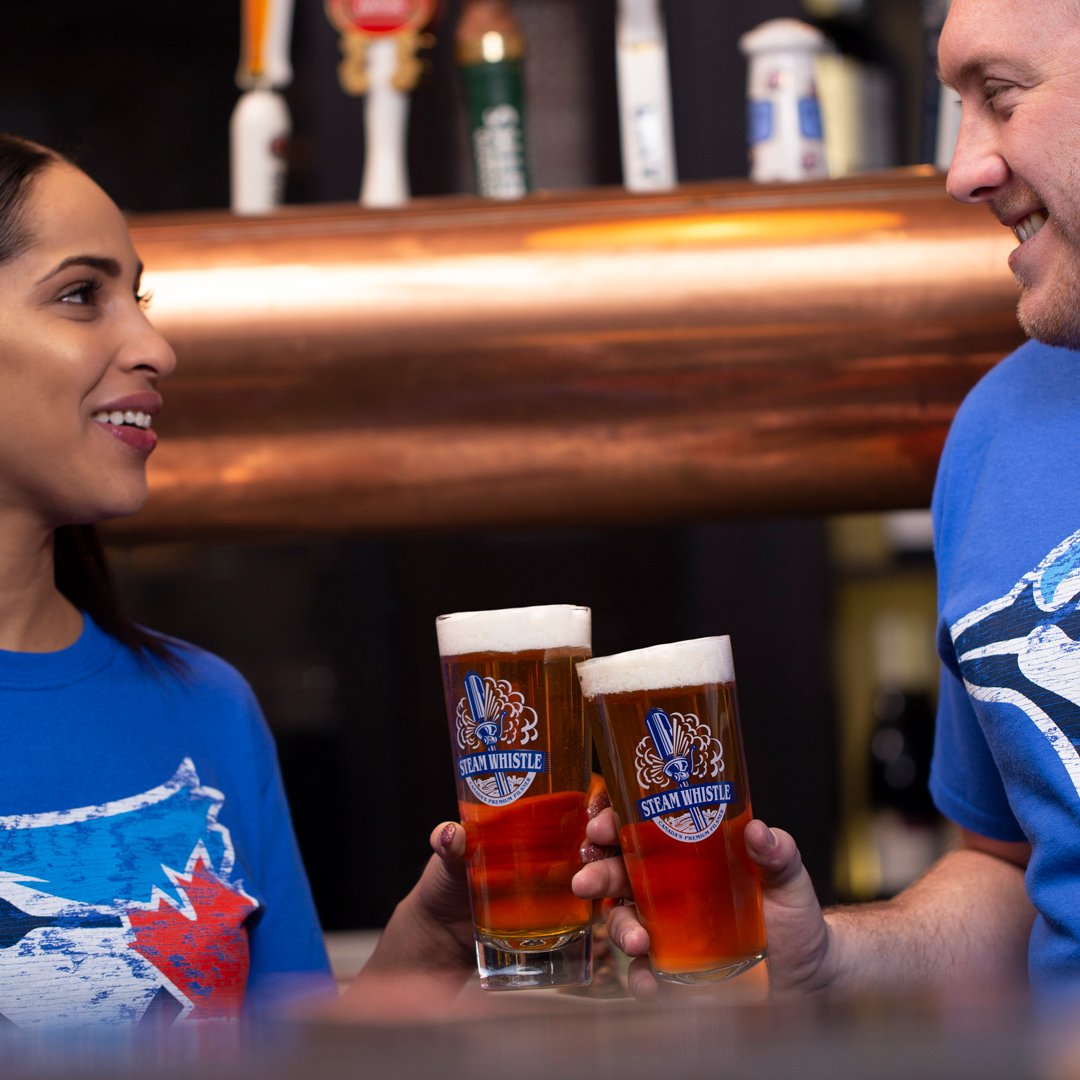Looks like the geese aren't the only birds who have mirgrated back to the Great White North. Cheers to the start of a new season at the #OriginalBierHaus #OpeningDay #LetsGoBlueJays